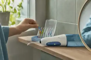 Munddusche bei Implantaten und Zahnersatz