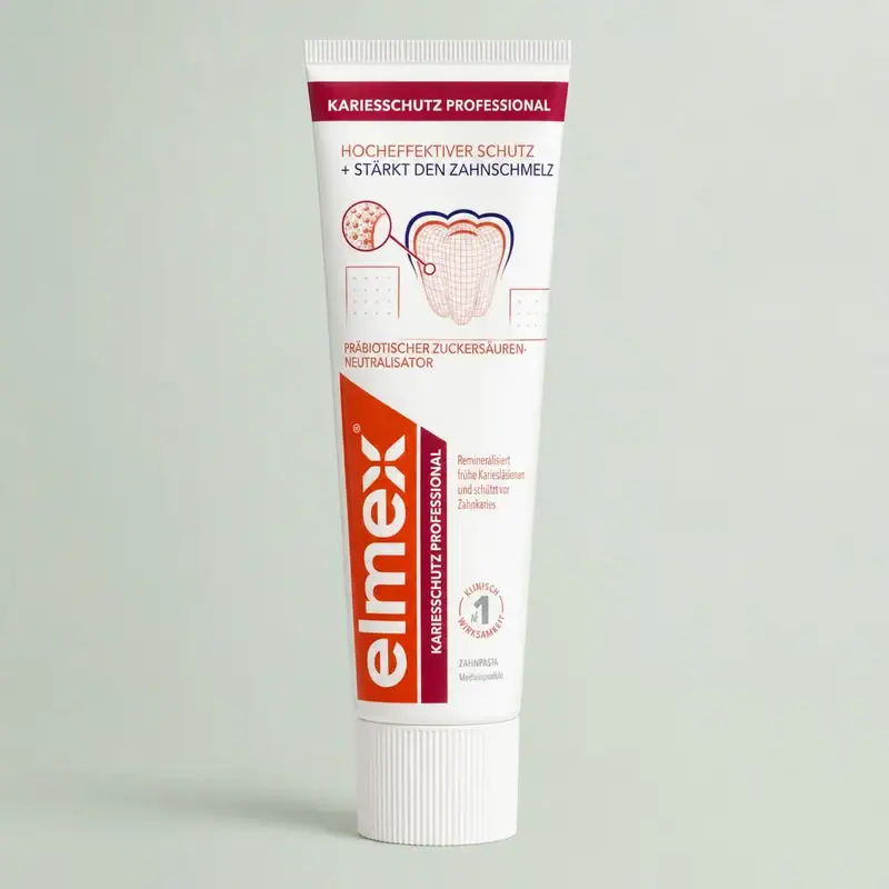 elmex Kariesschutz Professional Zahnpasta, Tube mit 1450 ppm Fluorid