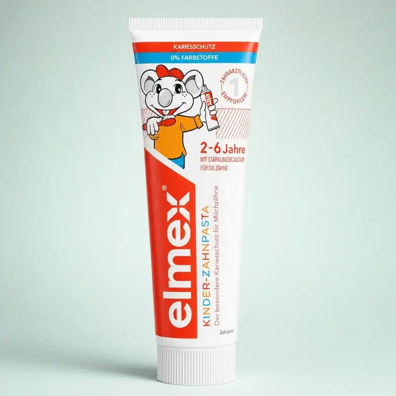 elmex Kinderzahnpasta für zwei bis sechs Jahre mit 1000 ppm Fluorid